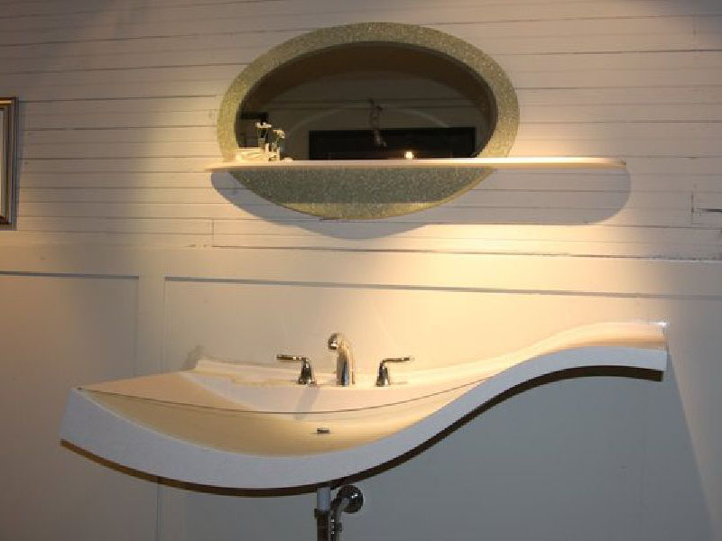 Раковина для ванны на заказ. Необычные столешницы для ванной. Полукруглая столешница для ванной. Нестандартные раковины в ванную комнату. Раковина в ванную необычной формы.