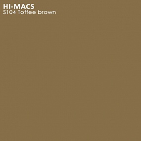LG Hi-Macs S104 Toffee brown hf 